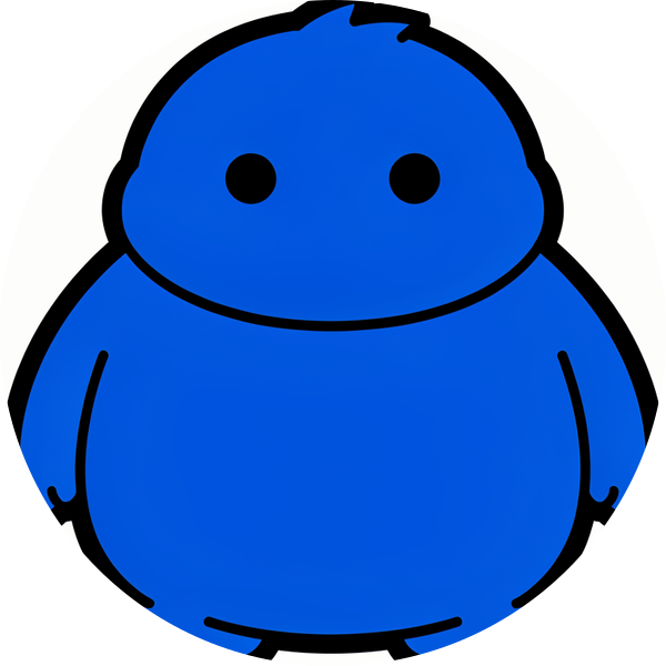 Bruiser, a round blue puffle